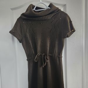 Turtleneck sweater dress
